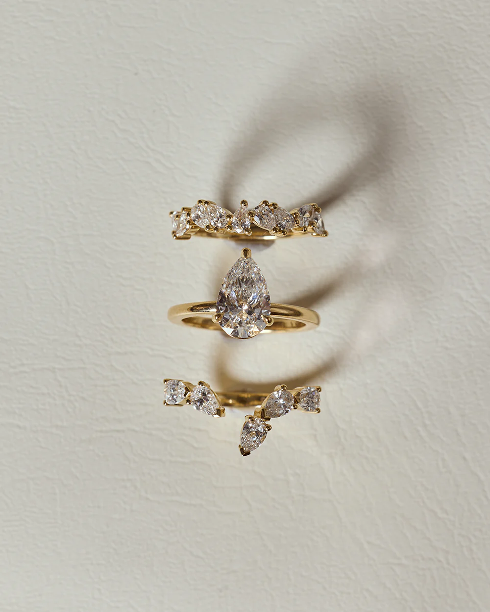 Odette Pear Diamond Band - Image 4