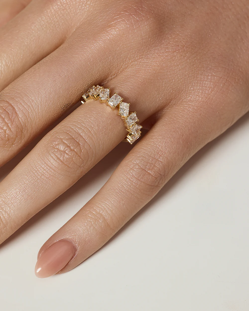 Odette Radiant Diamond Band - Image 3