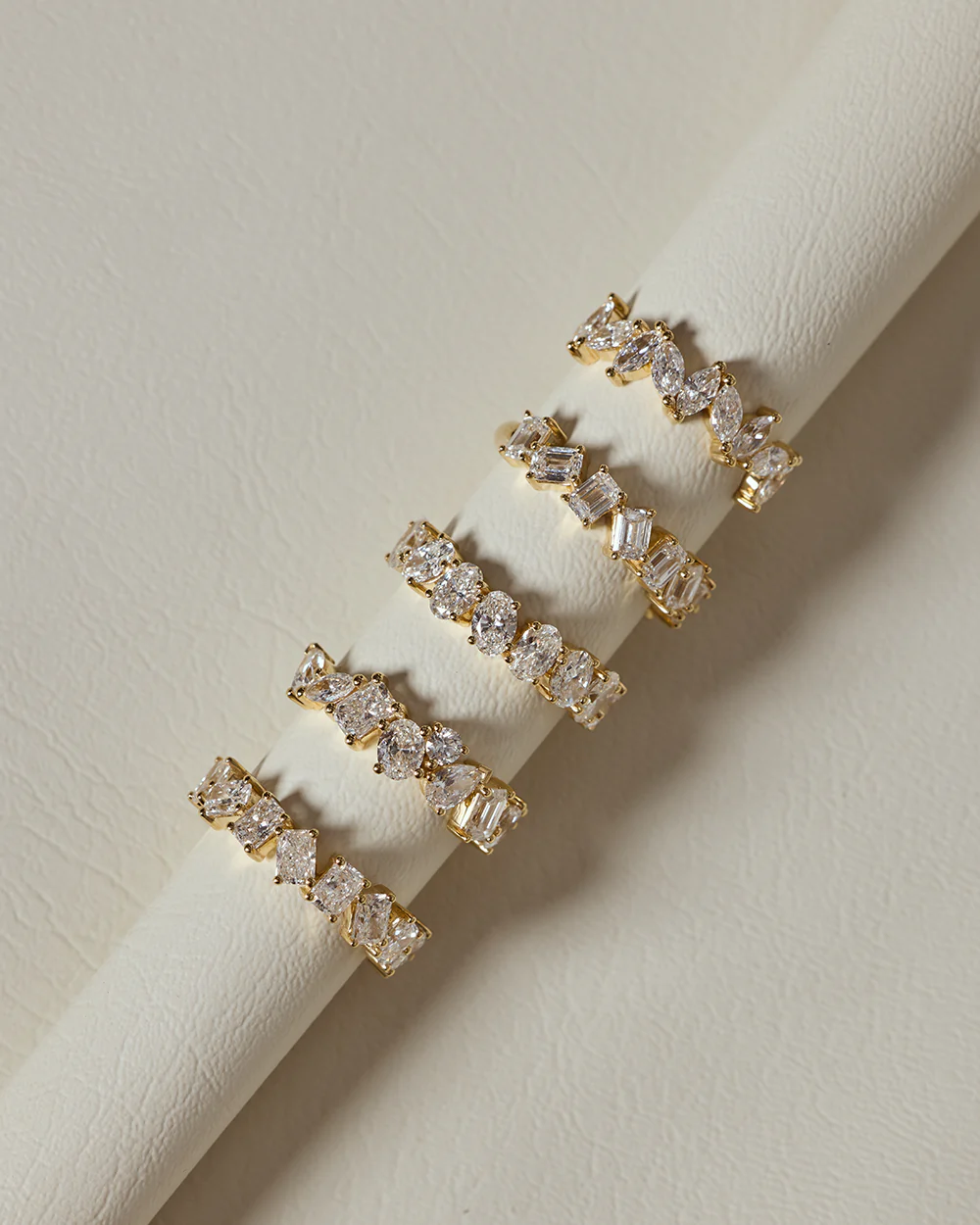Odette Radiant Diamond Band - Image 8