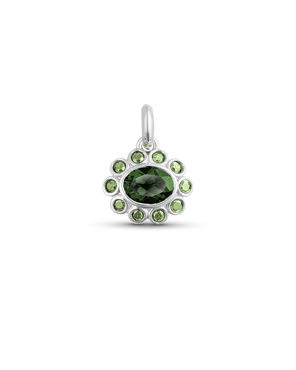 Ophelia Pendant - Green Tourmaline - Image 10