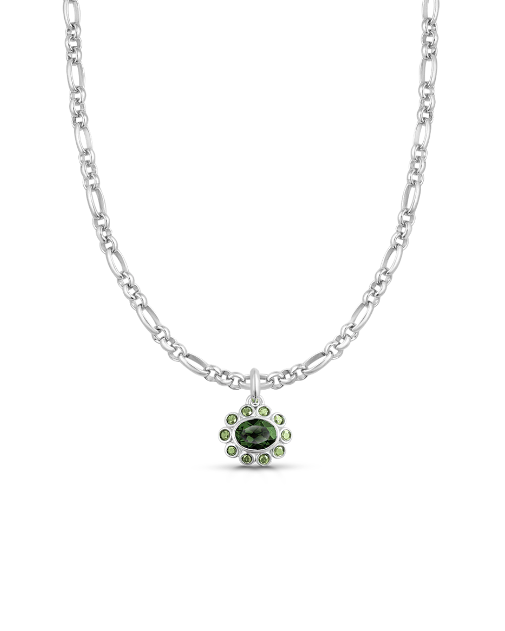 Ophelia Pendant - Green Tourmaline - Image 11