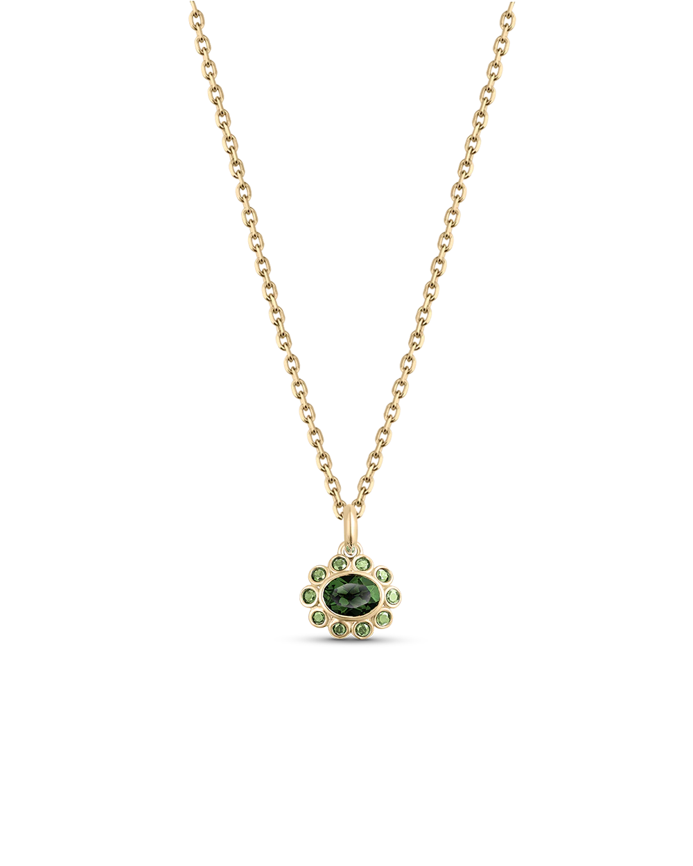 Ophelia Pendant - Green Tourmaline - Image 22