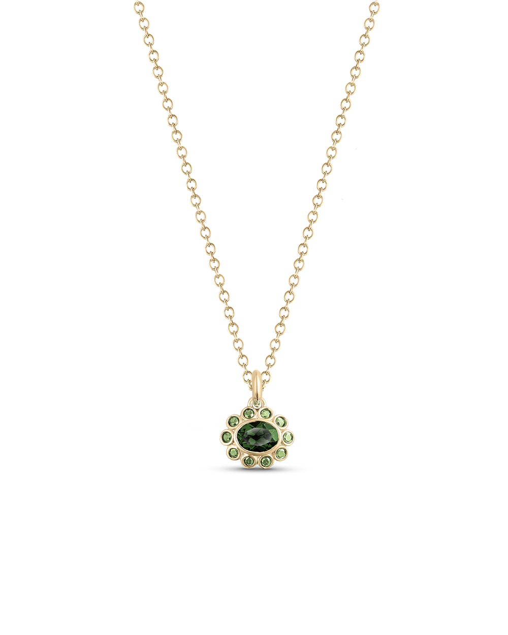 Ophelia Pendant - Green Tourmaline - Image 23