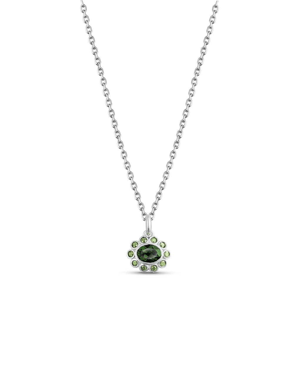 Ophelia Pendant - Green Tourmaline - Image 24