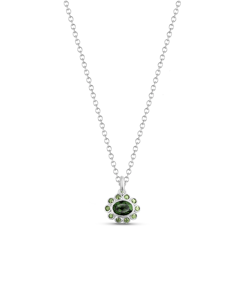 Ophelia Pendant - Green Tourmaline - Image 25