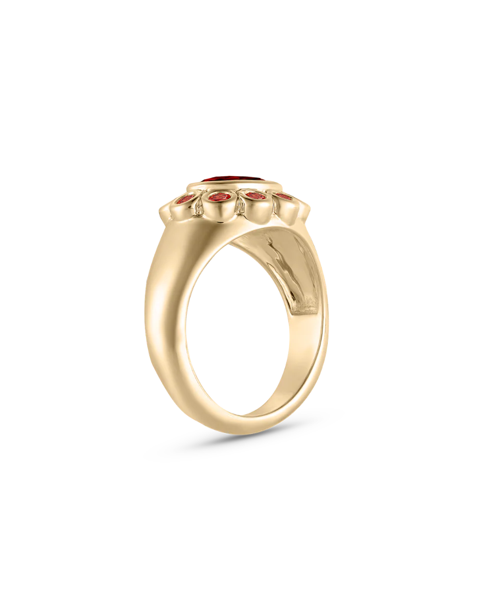 Ophelia Pinky Ring - Garnet - Image 12