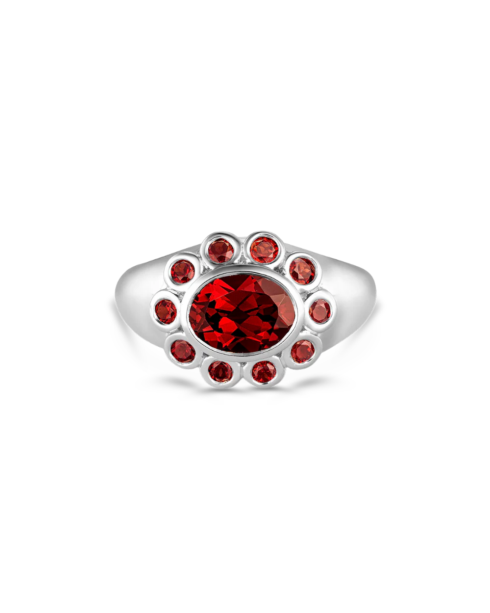 Ophelia Pinky Ring - Garnet - Image 13