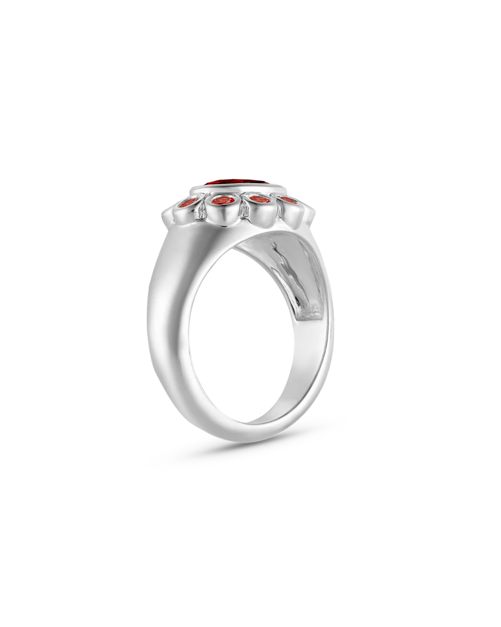 Ophelia Pinky Ring - Garnet - Image 14