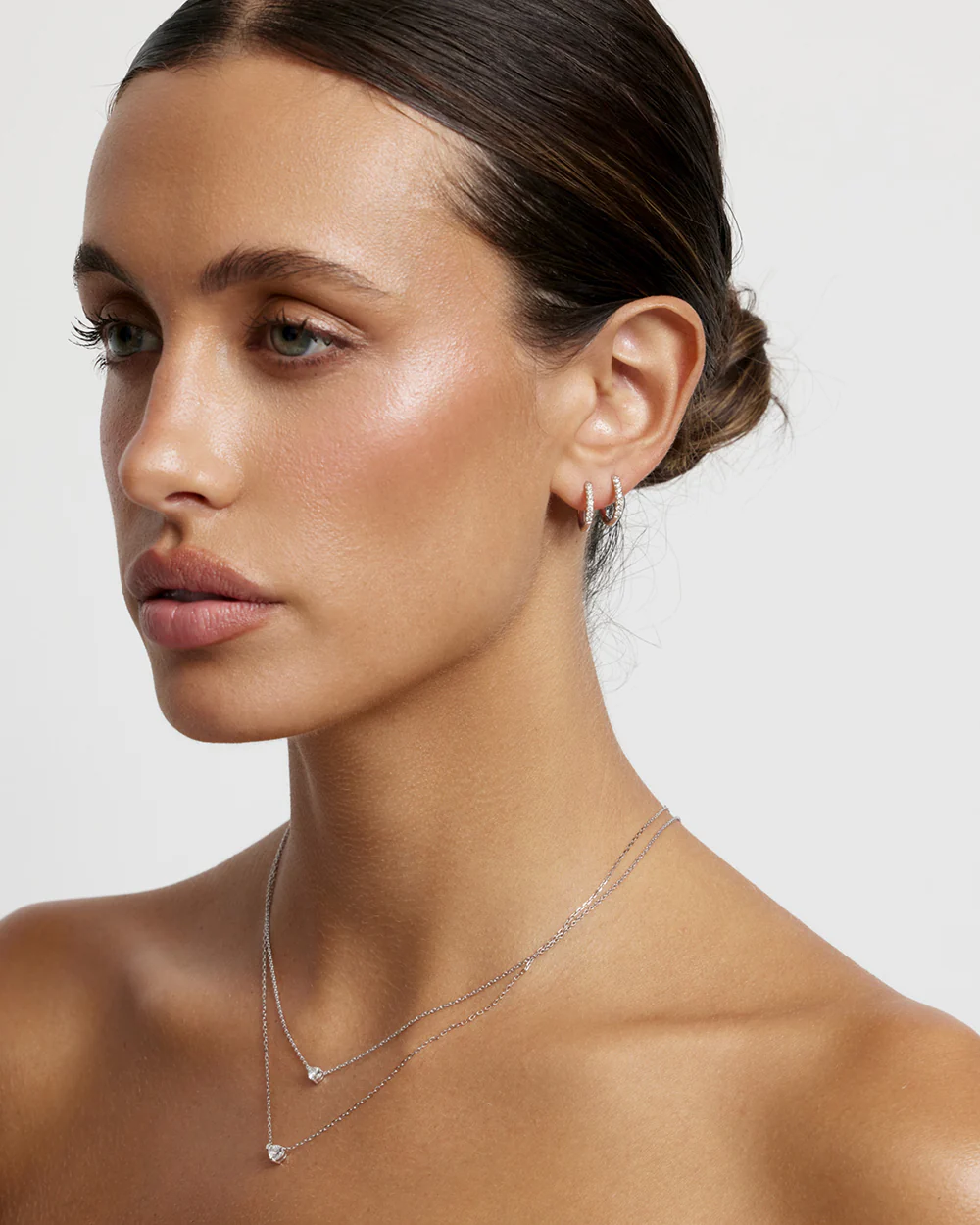 Pear Solitaire Natural Diamond Necklace - Image 15