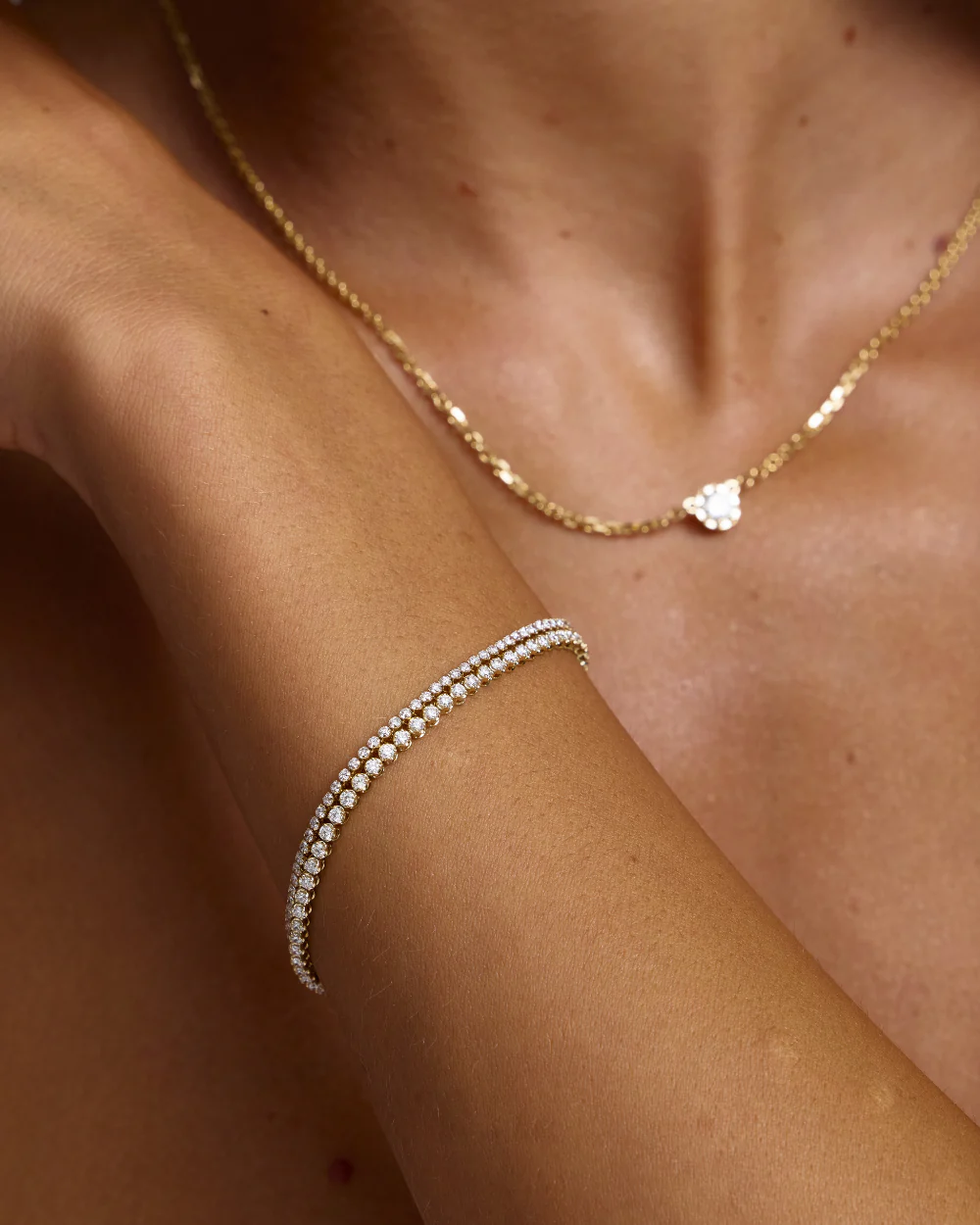 Petite Lab Grown Diamond Tennis Bracelet - Image 2