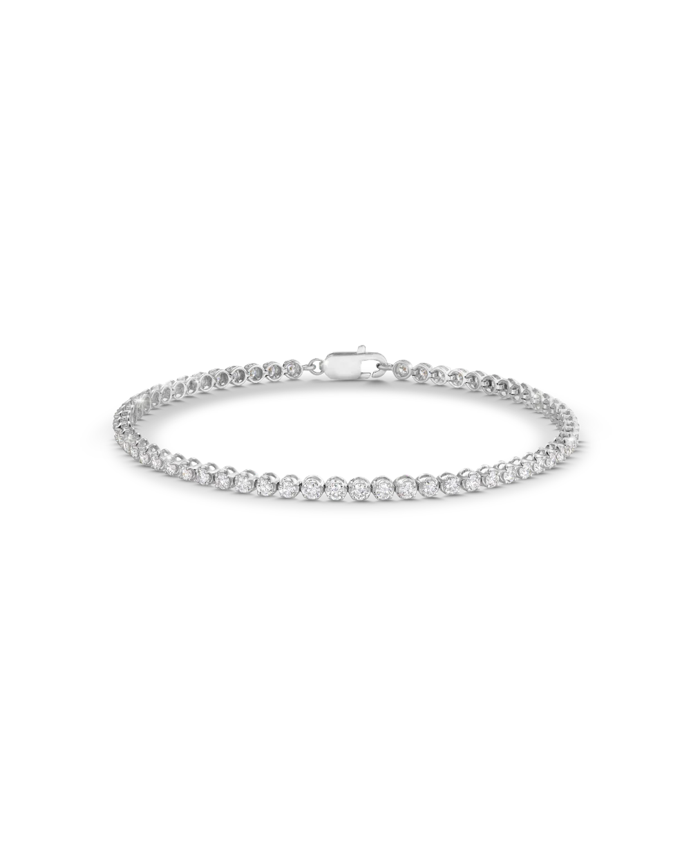 Petite Lab Grown Diamond Tennis Bracelet - Image 5