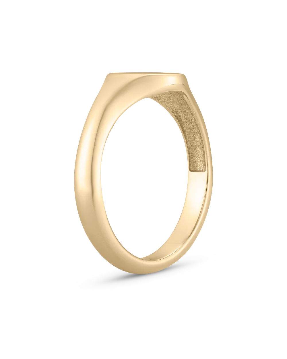 Petite Oval Signet Ring - Image 5