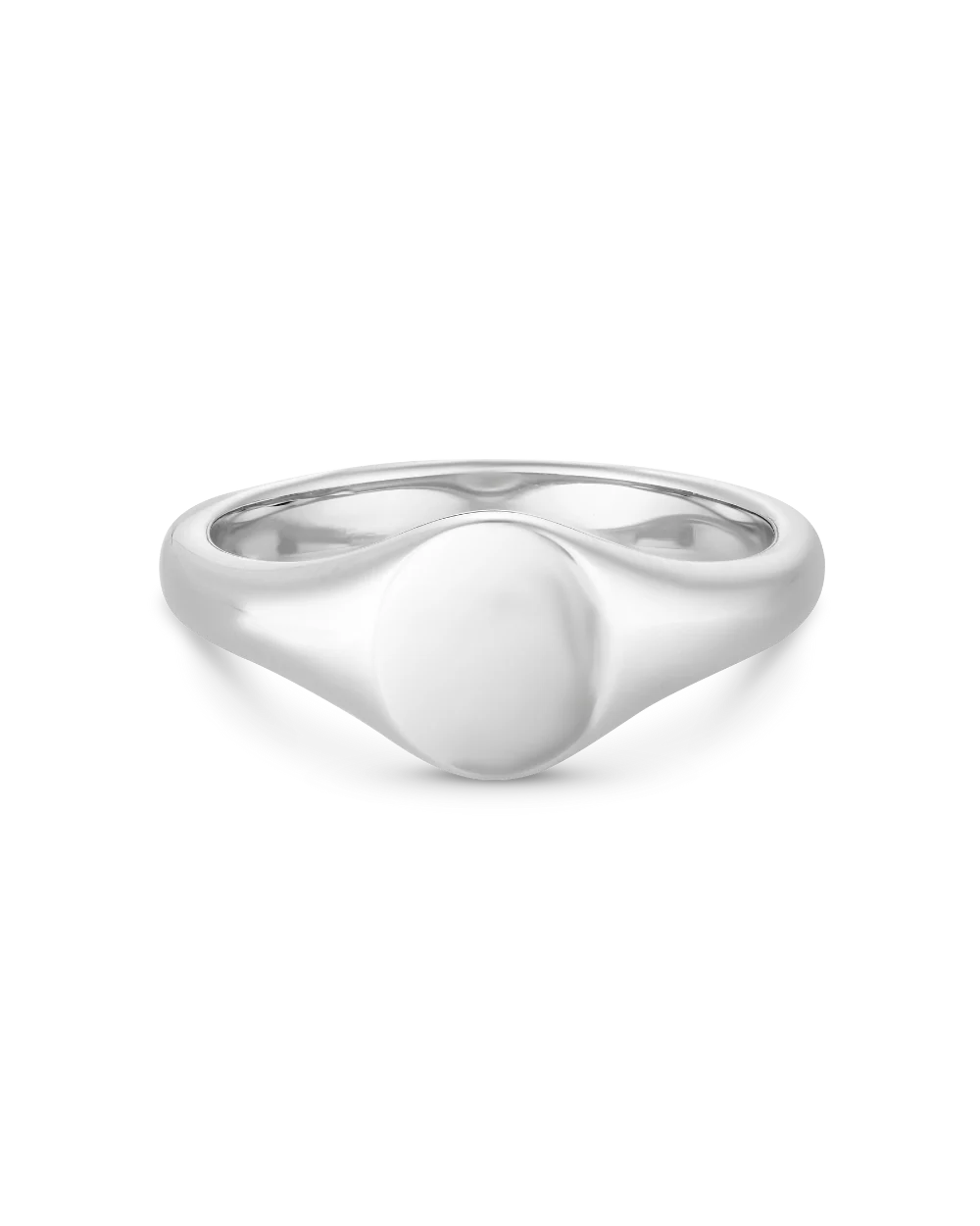 Petite Oval Signet Ring - Image 6