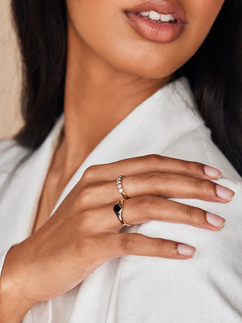 Petite Oval Signet Ring - Image 7