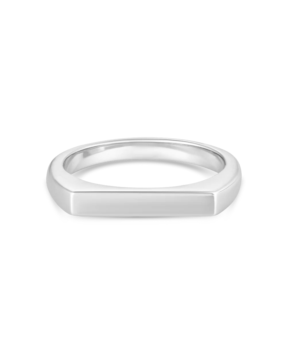Petite Rectangular Signet Ring - Image 6