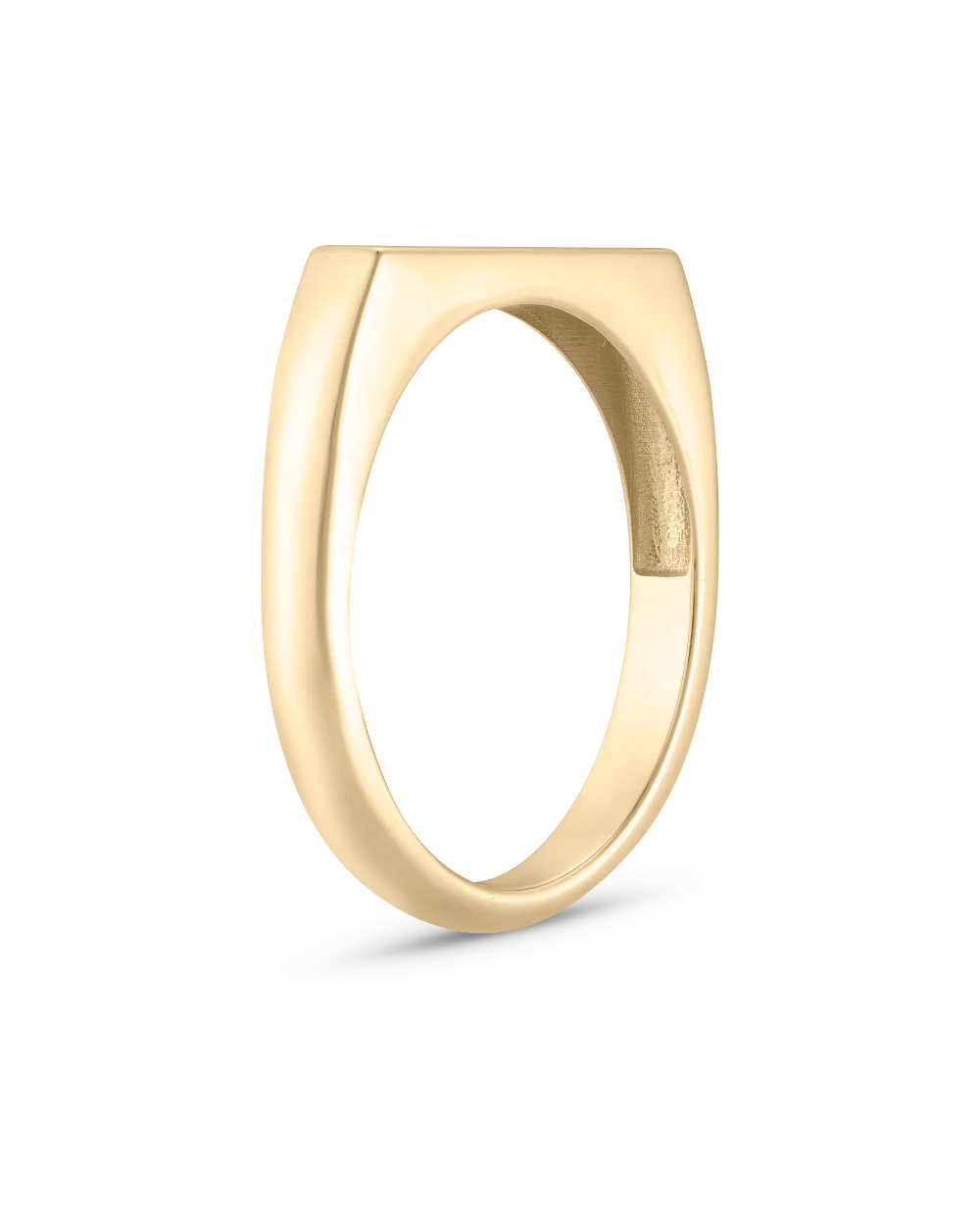 Petite Rectangular Signet Ring - Image 8