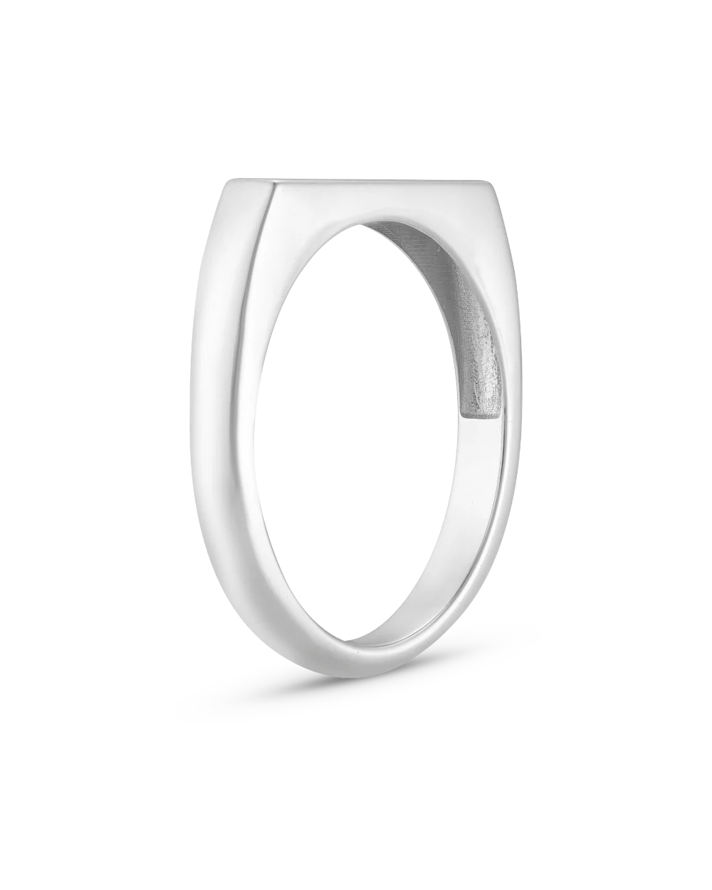 Petite Rectangular Signet Ring - Image 9