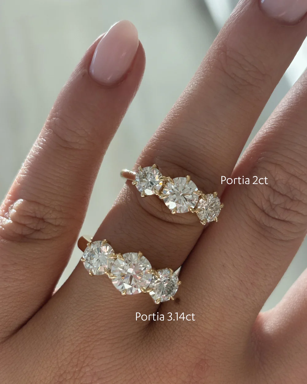 Portia 2ct Trilogy Engagement Ring - Image 3
