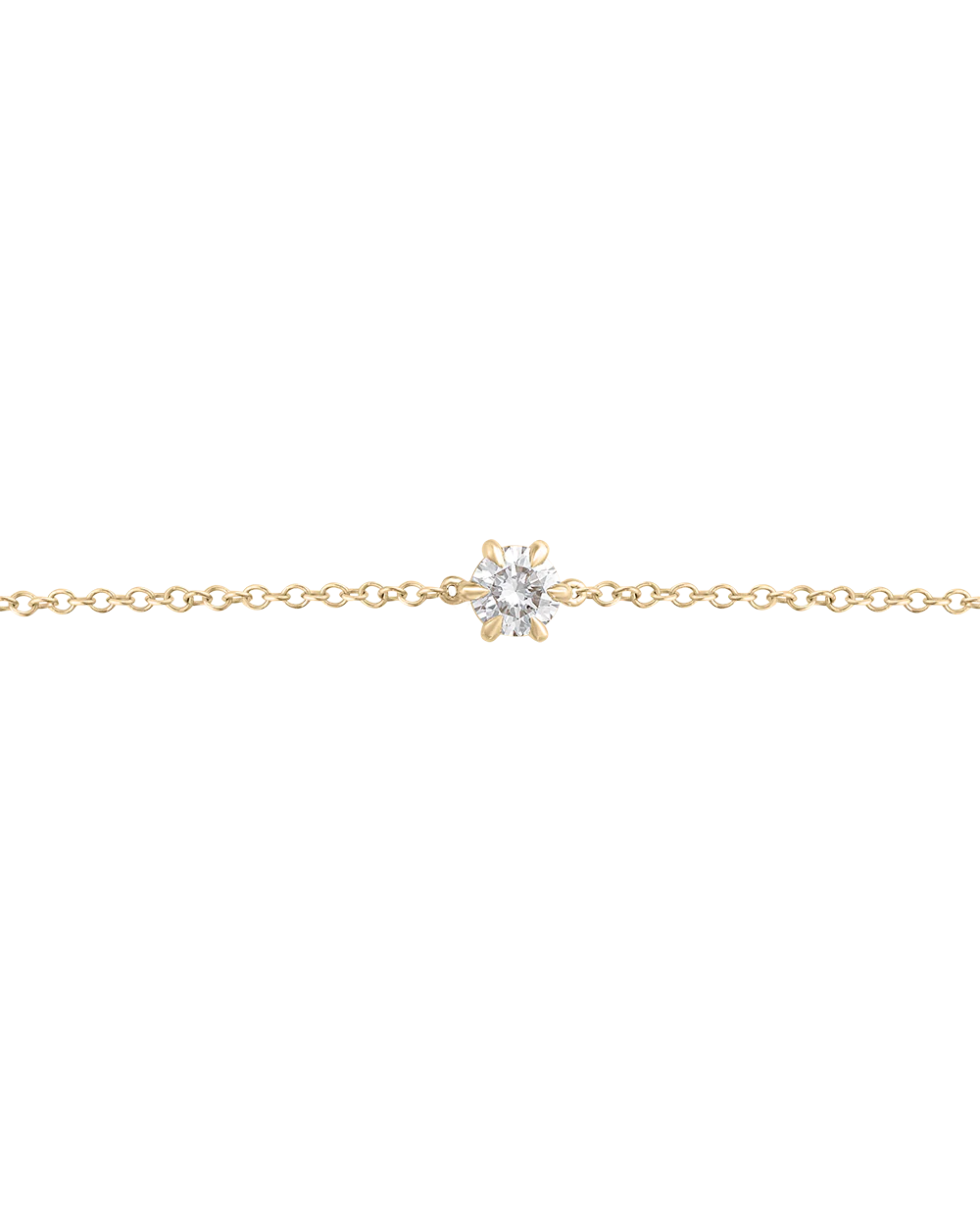 Round Solitaire Diamond Bracelet - Image 4