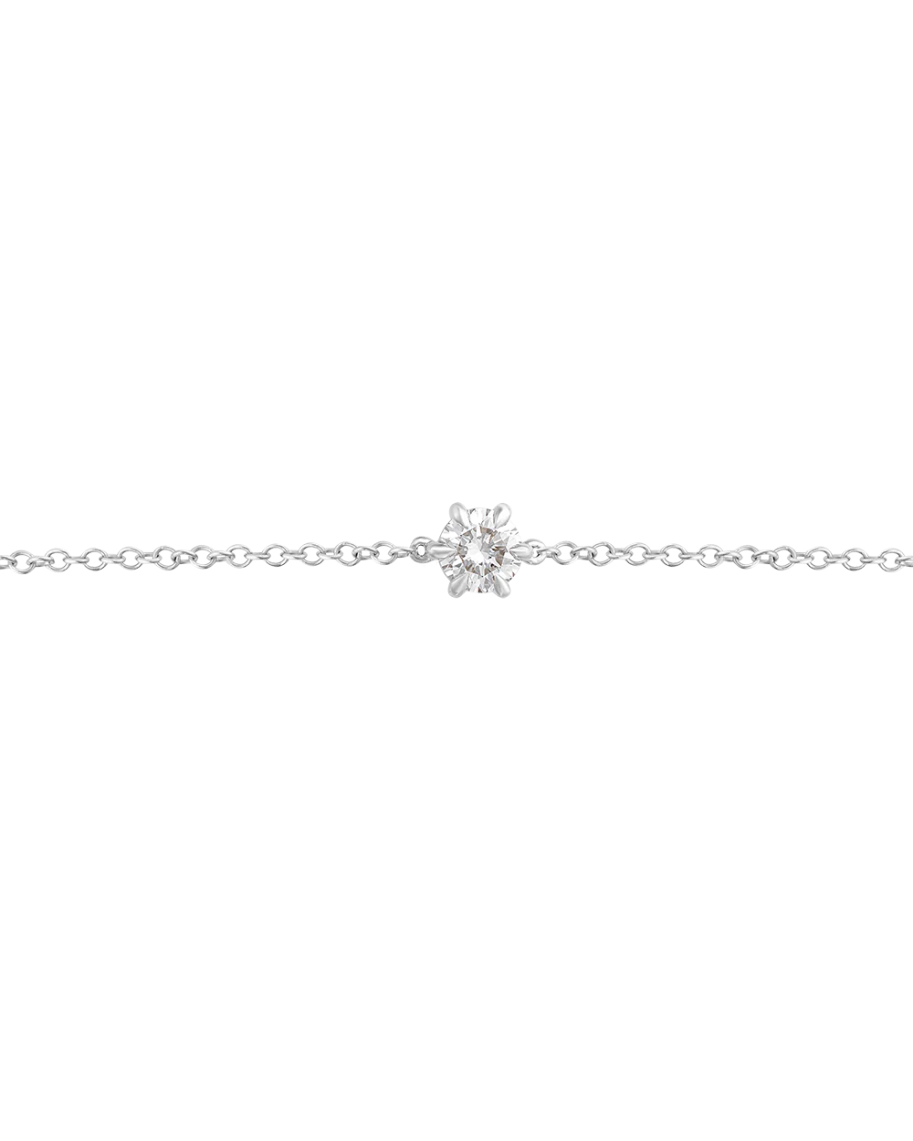 Round Solitaire Diamond Bracelet - Image 8