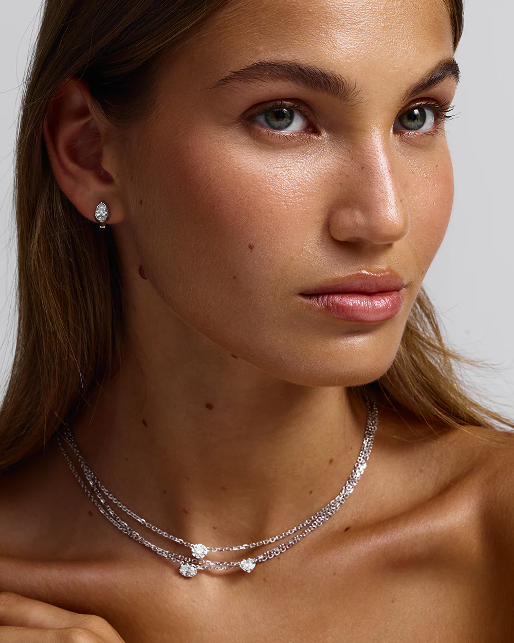 Sloane Oval Diamond Necklace - Image 15