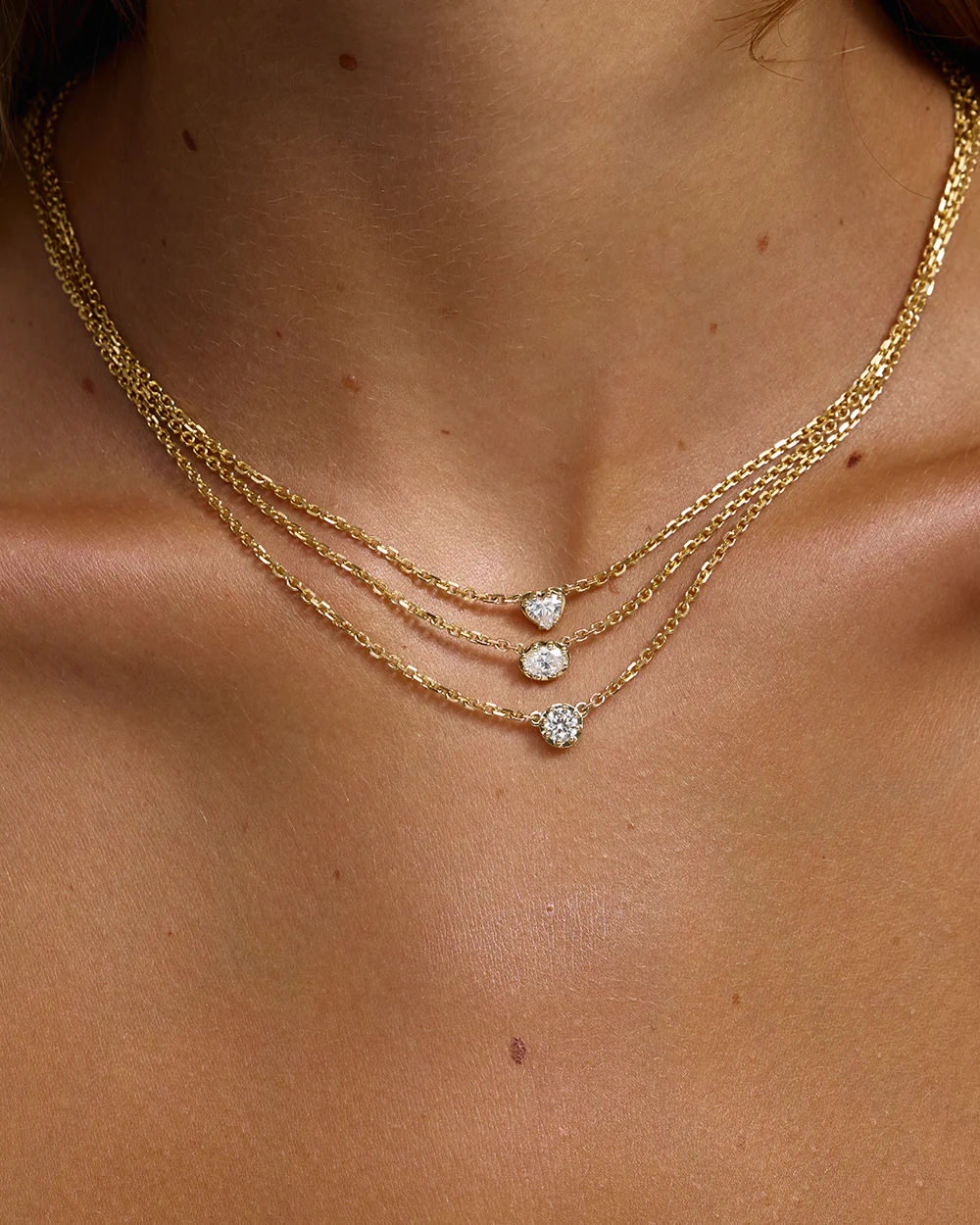 Sloane Round Diamond Necklace - Image 10
