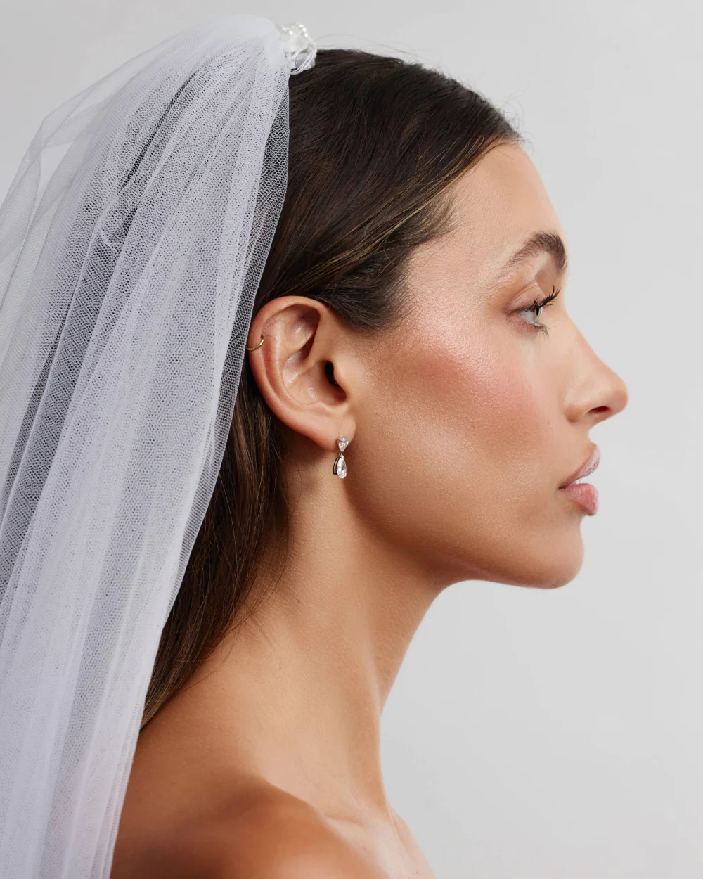 Sophia Double Pear Diamond Drop Earrings - Image 9