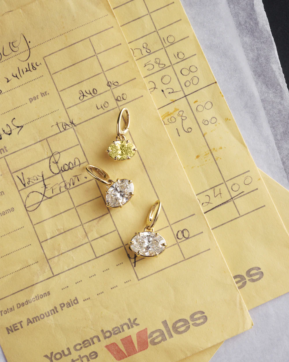Victoria Yellow Oval Diamond Necklace - Image 4