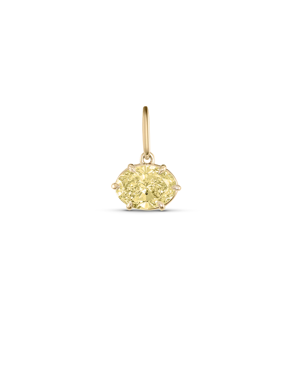 Victoria Yellow Oval Diamond Necklace - Image 7