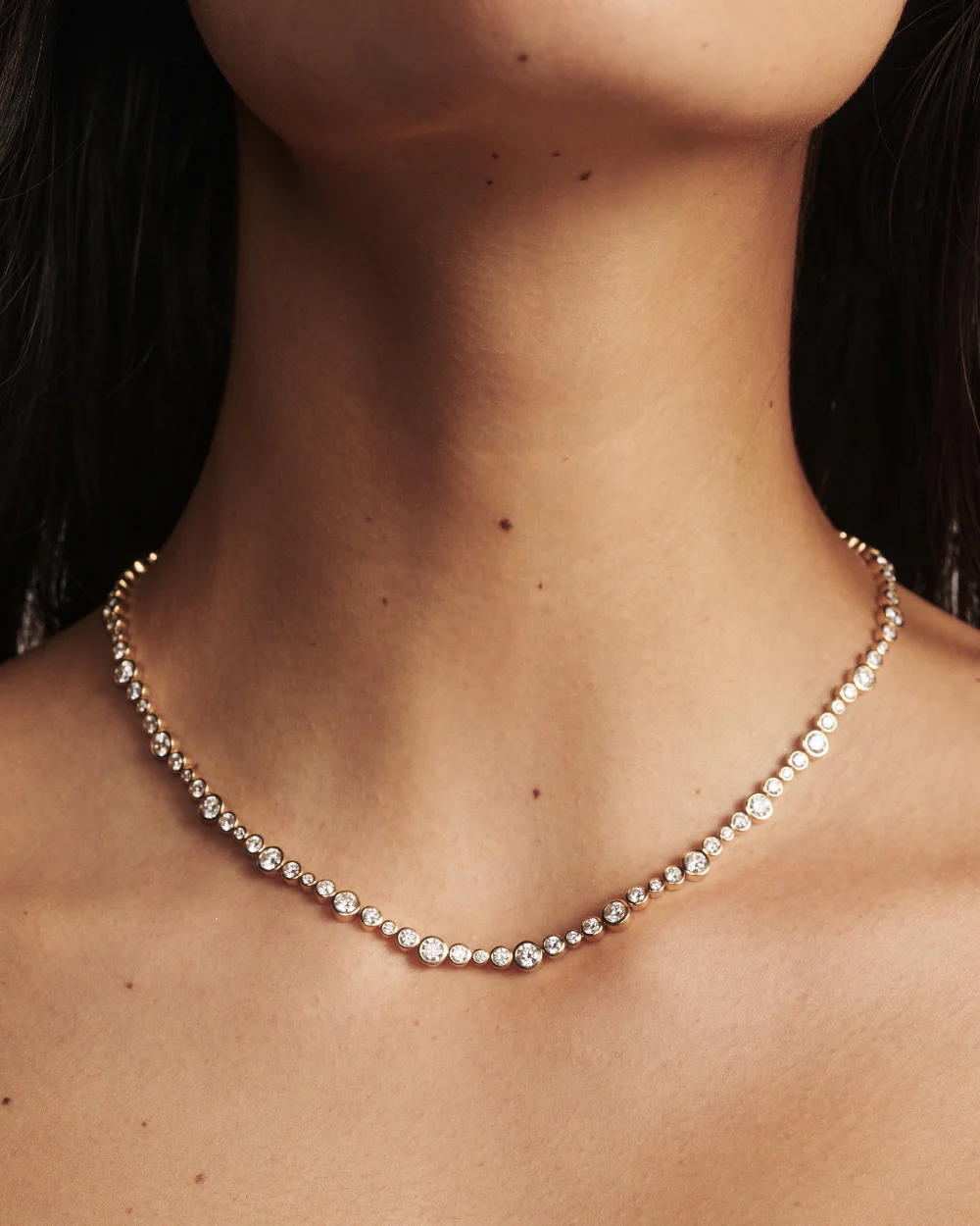 Vivienne Bezel Tennis Necklace - Image 2