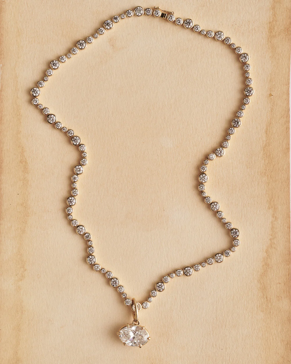 Vivienne Bezel Tennis Necklace - Image 3