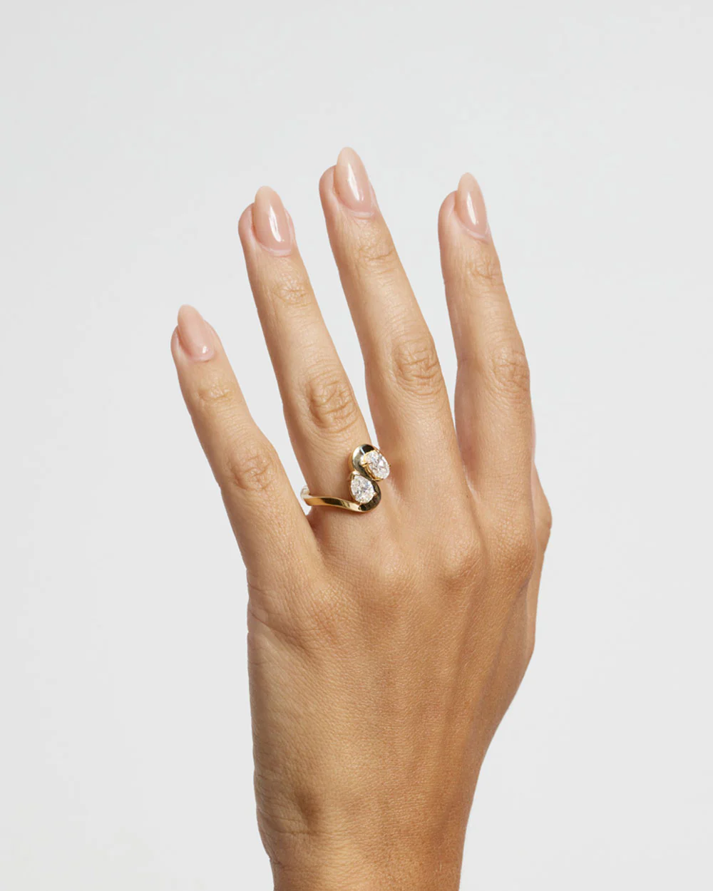 Wave Toi et Moi Diamond Ring - Image 3